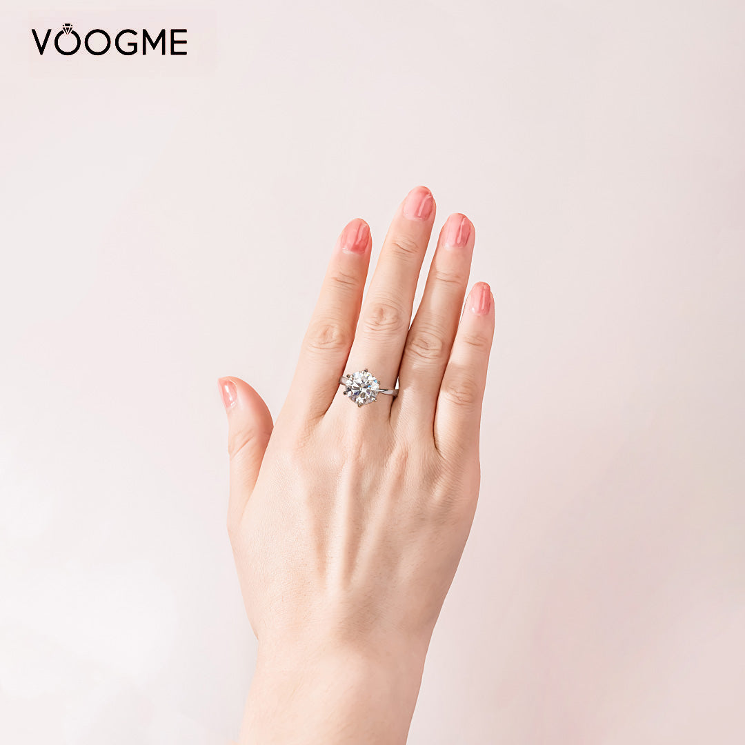 Luxury Moissanite Engagement Ring-VOOGME