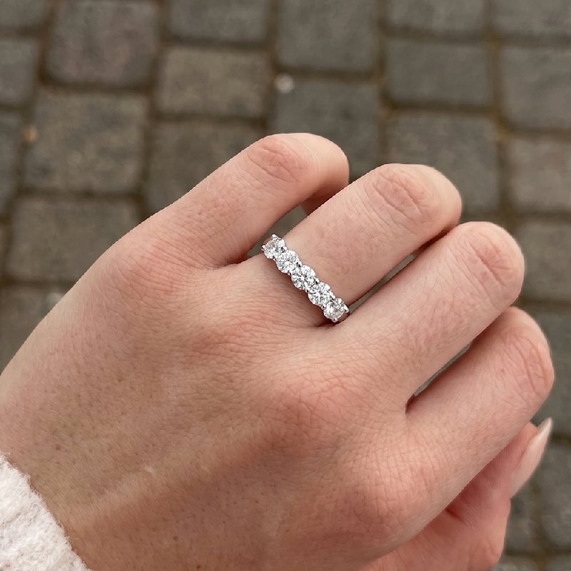 Eternal Moissanite Wedding Band