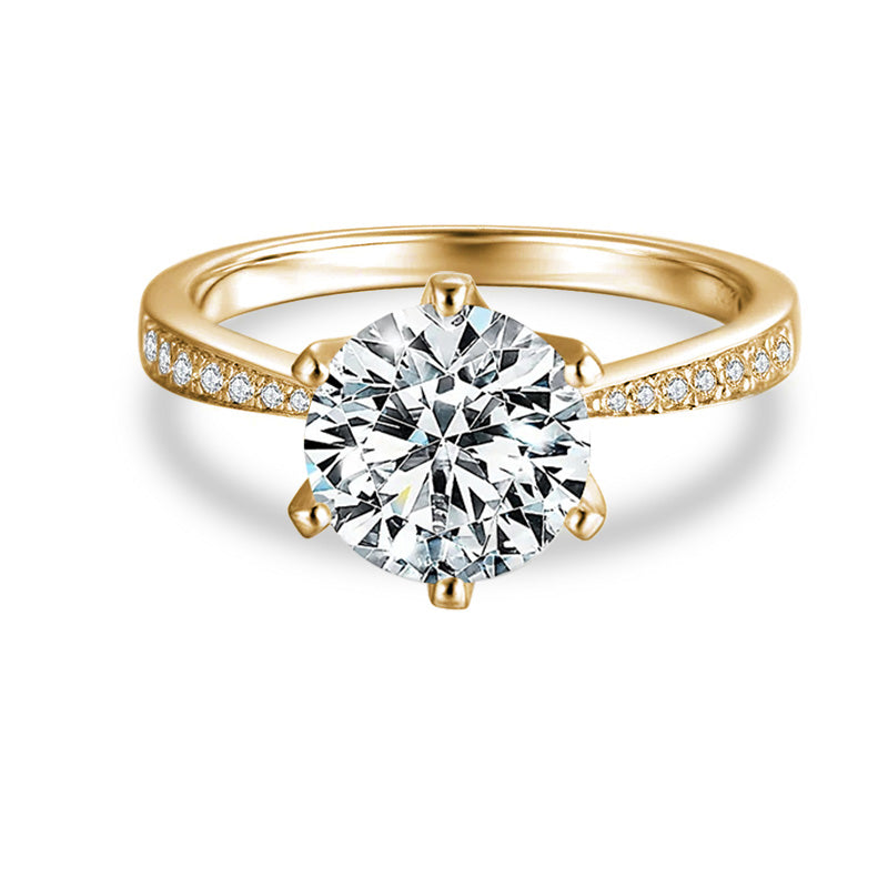 Trellis Setting Moissanite Ring 1.5 ct-VOOGME