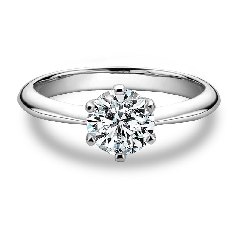 Selection Classic Six-Prong Moissanite Engagement Ring