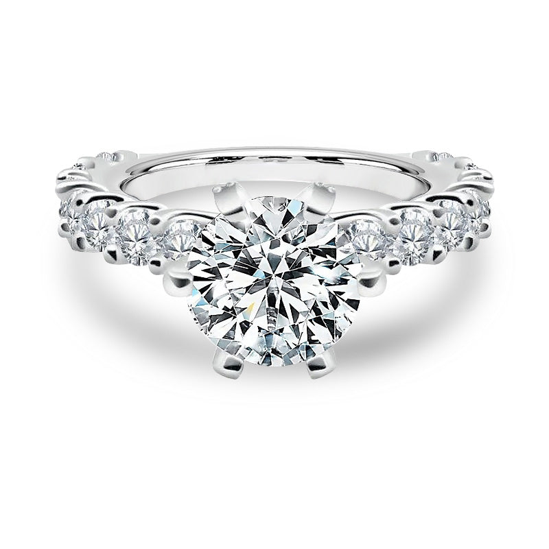 Bright Star Moissanite Engagement Ring-VOOGME