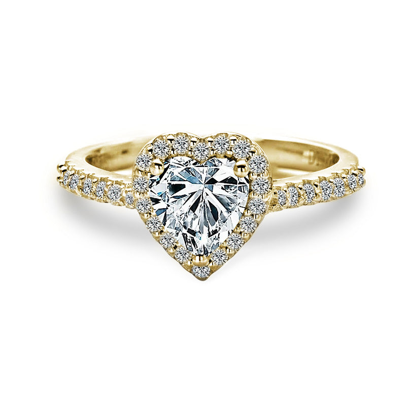 Halo Cut Moissanite Engagement Ring 1.0 ct-VOOGME