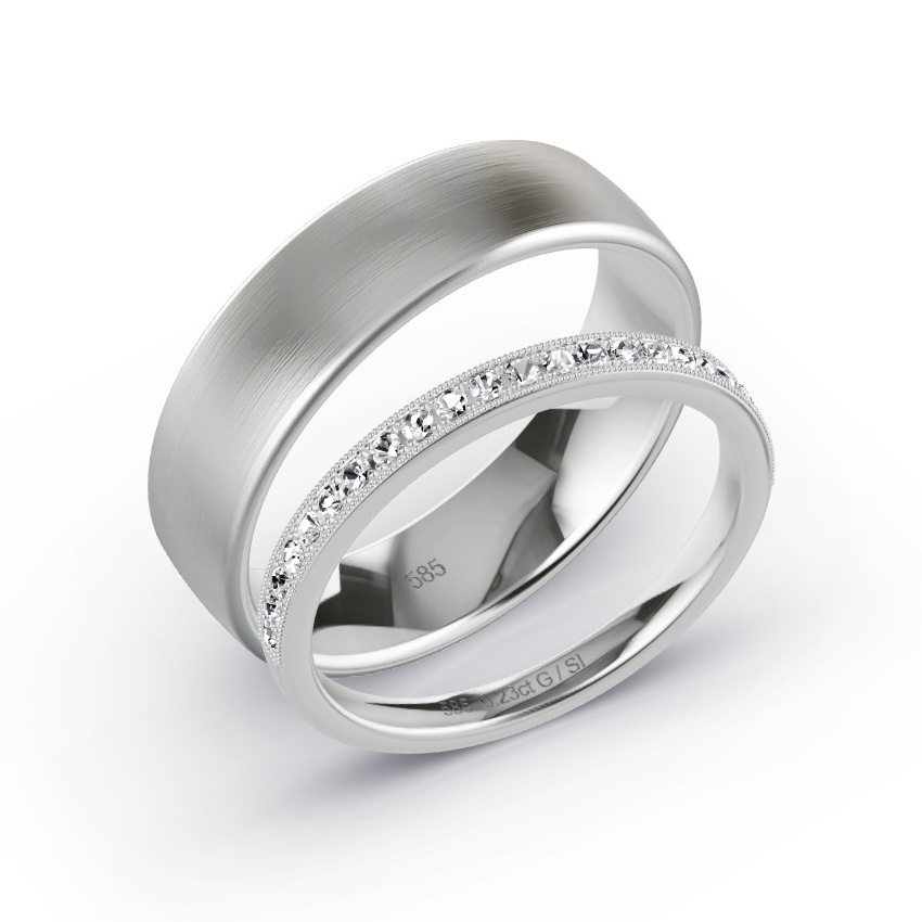 Ellora Embrace Round Moissanite Set