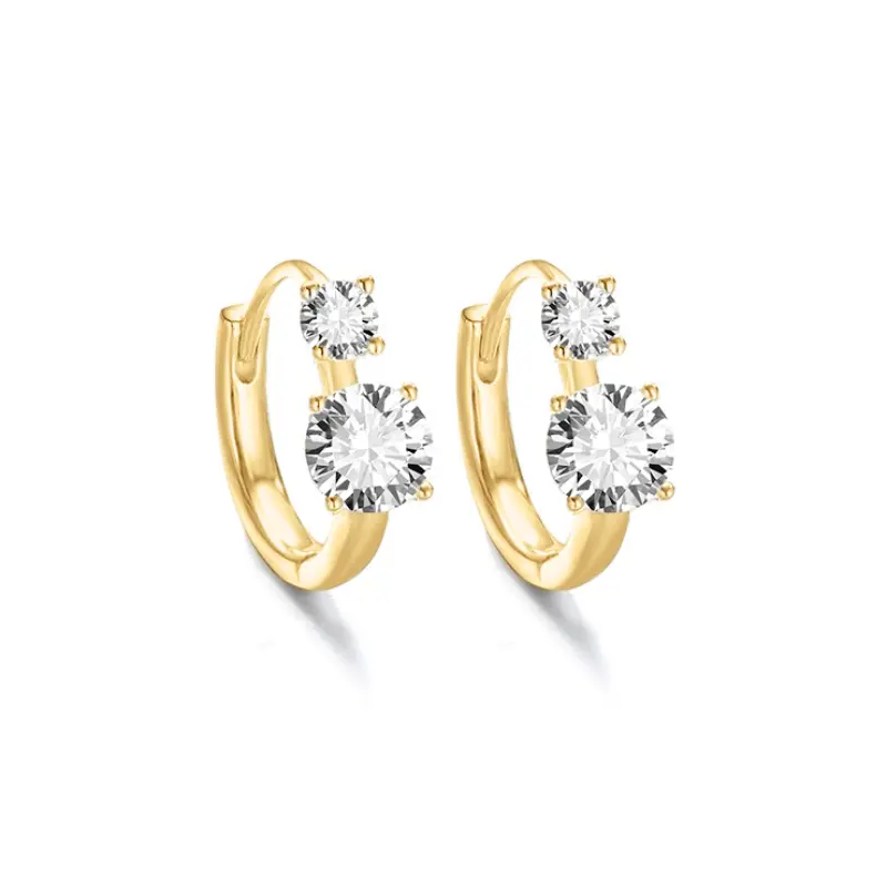 Octavia Moissanite Hoop Earrings