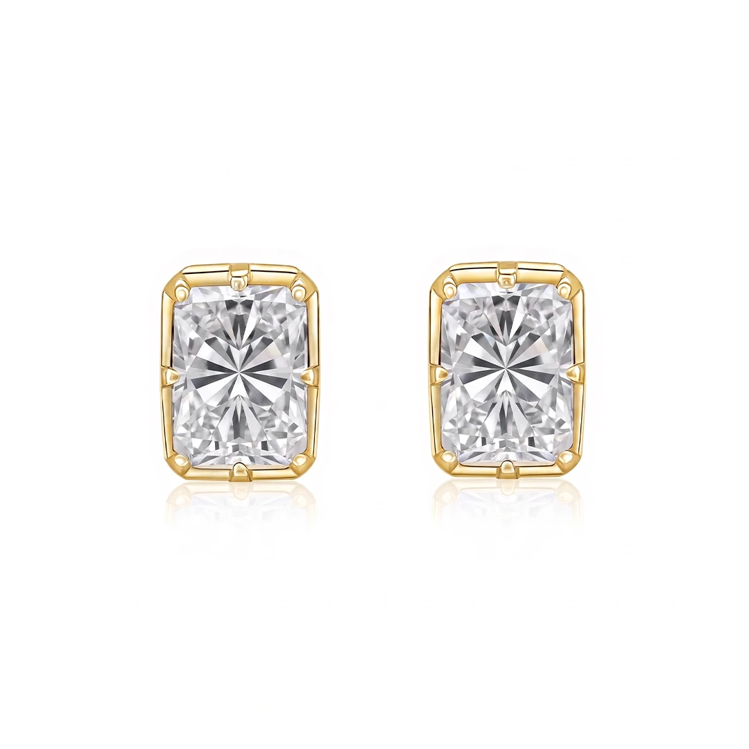 Zandaya Multi-Shape Moissanite Stud Earrings