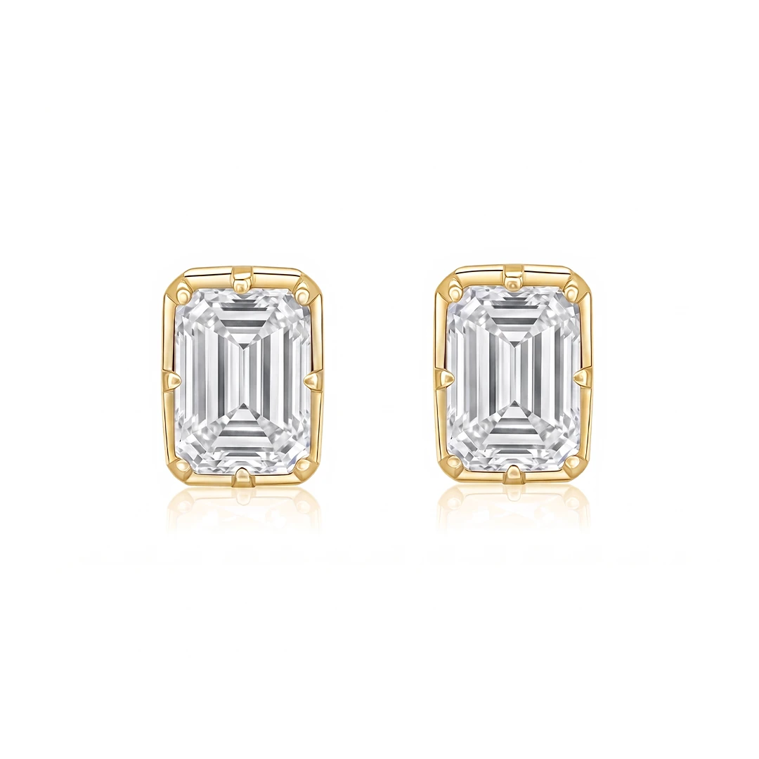Zandaya Multi-Shape Moissanite Stud Earrings