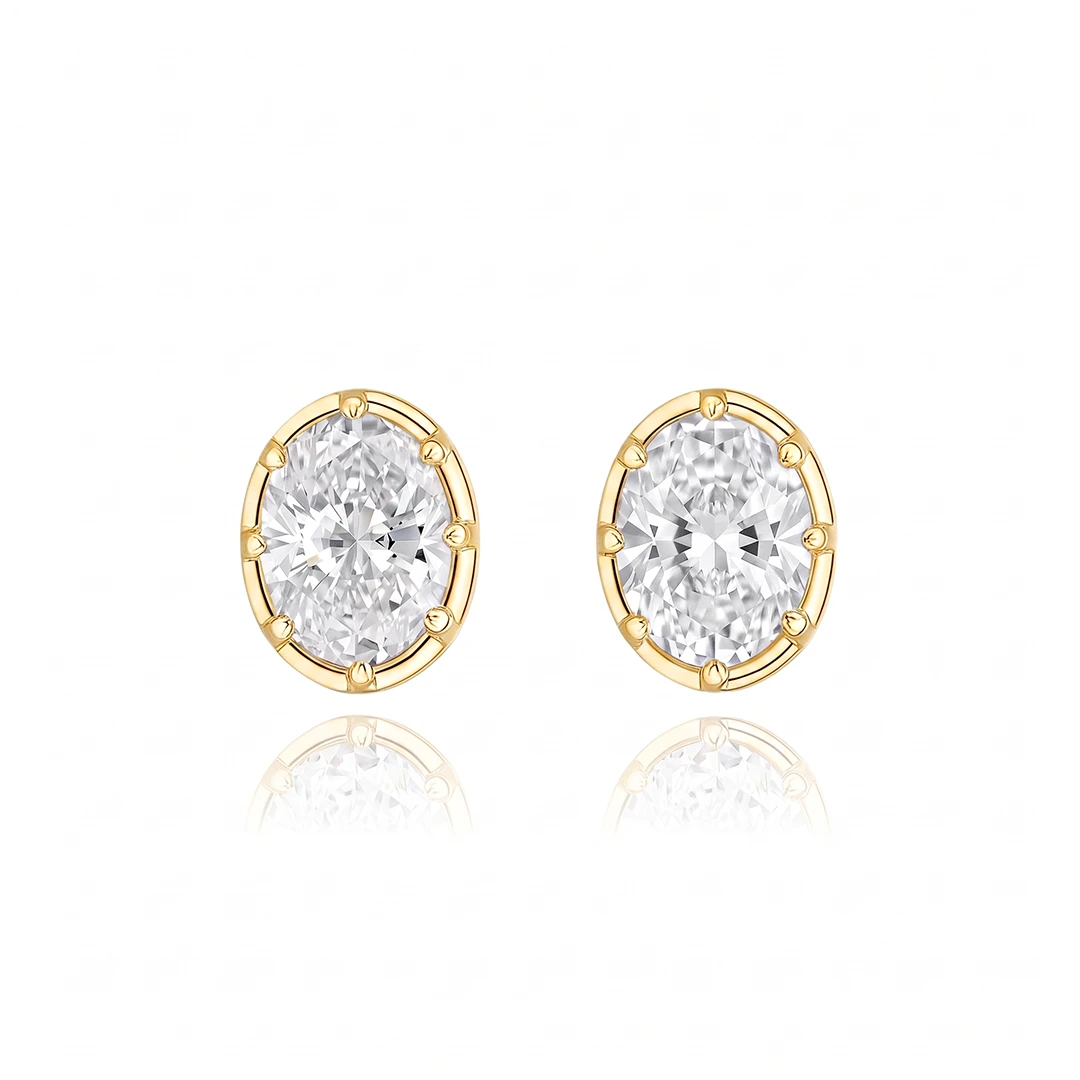 Zandaya Multi-Shape Moissanite Stud Earrings