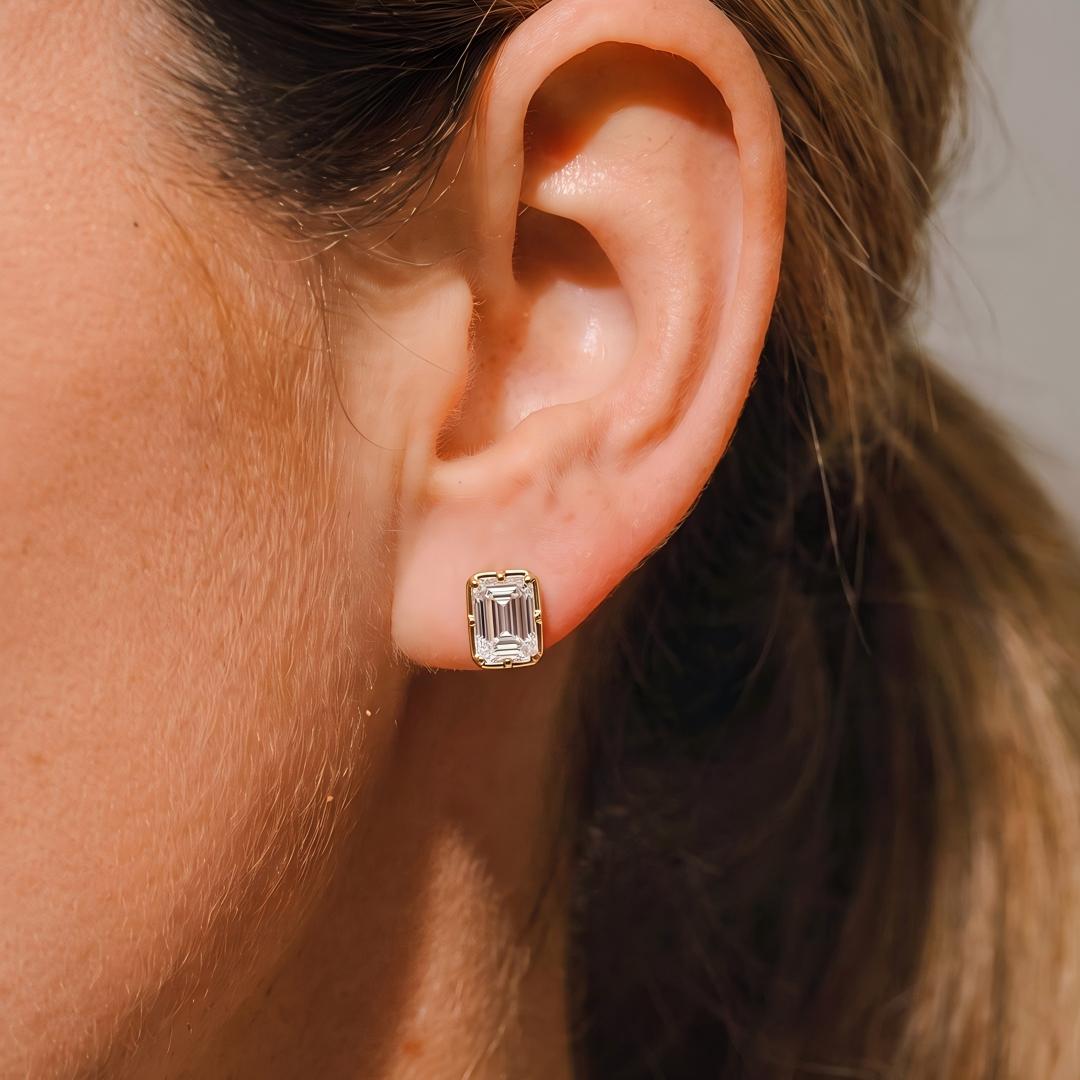 Zandaya Multi-Shape Moissanite Stud Earrings