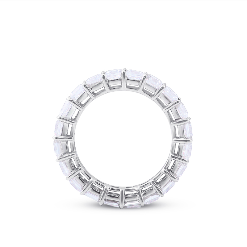 Eternity Princess Moissanite Wedding Band-VOOGME