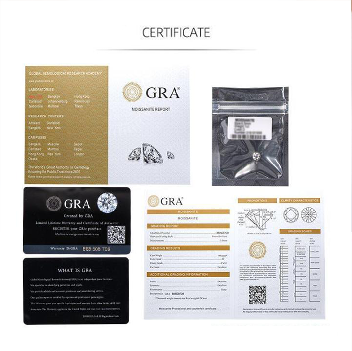 French Pave Moissanite Engagement Ring-VOOGME