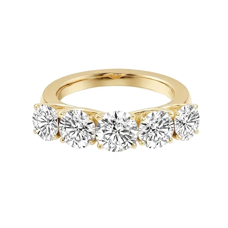Camille Luxury Five-Stone Moissanite Ring