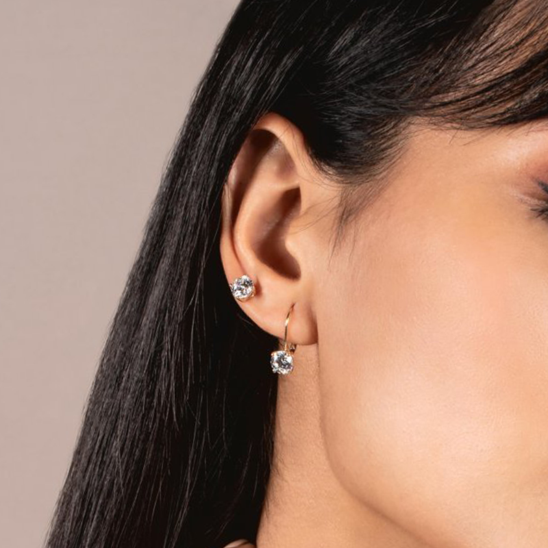Classic Leverback Moissanite Earrings-VOOGME