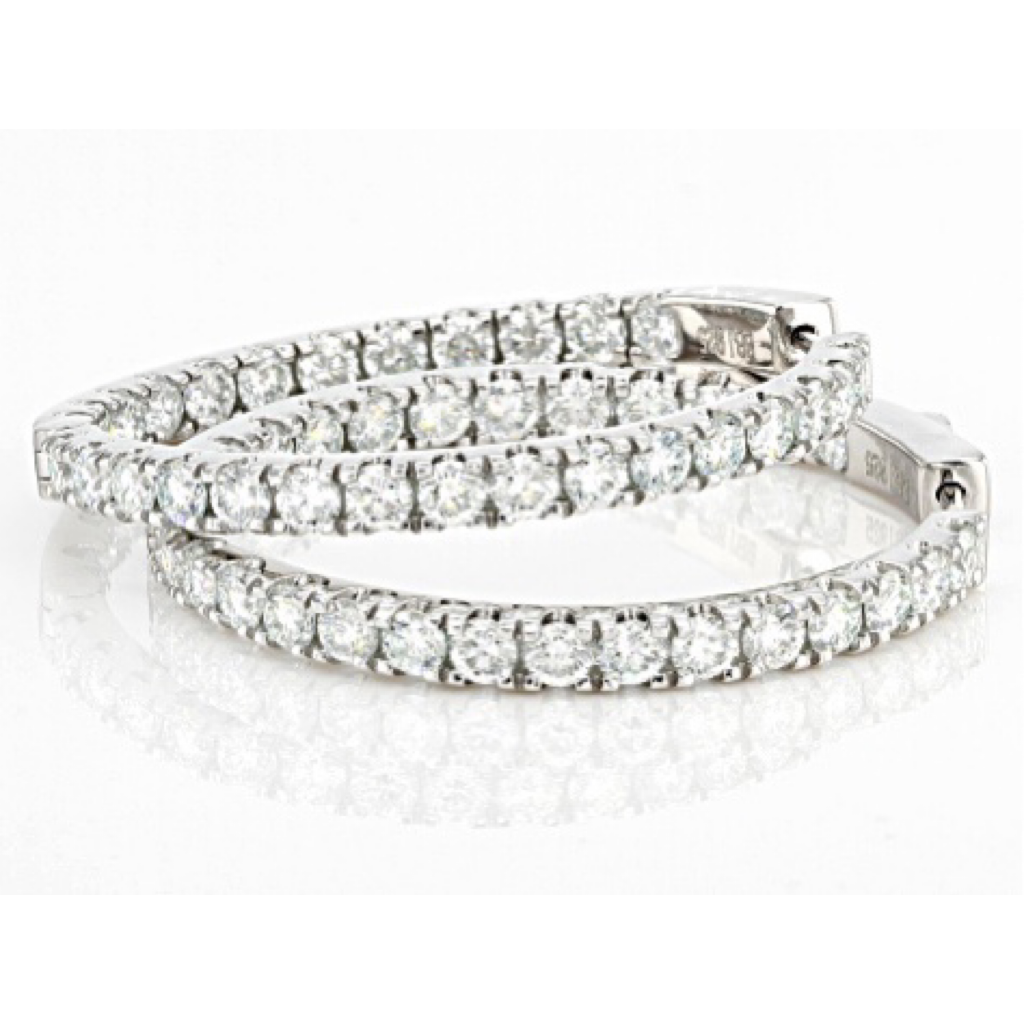 Inside Out Moissanite Hoop Earrings (5.6 ct.tw.)-VOOGME