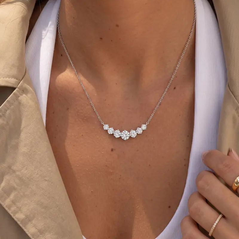 Classic Smile Moissanite Necklace