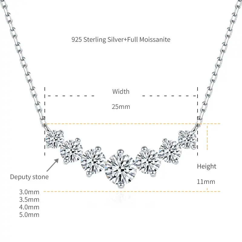 Classic Smile Moissanite Necklace