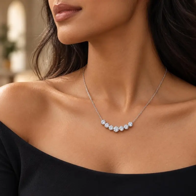 Classic Smile Moissanite Necklace