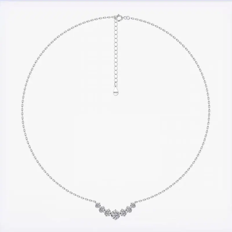 Classic Smile Moissanite Necklace