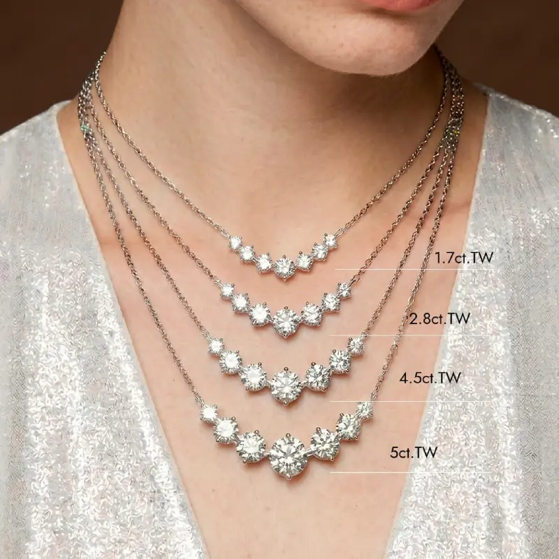 Classic Smile Moissanite Necklace