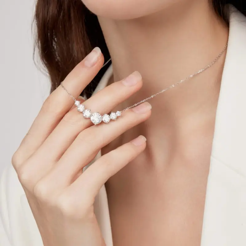 Classic Smile Moissanite Necklace