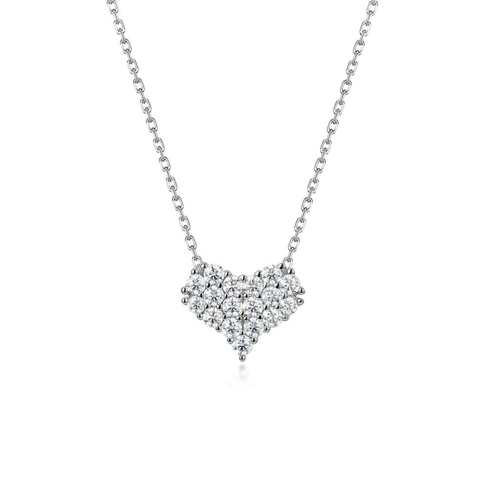 Heart Moissanite Necklace