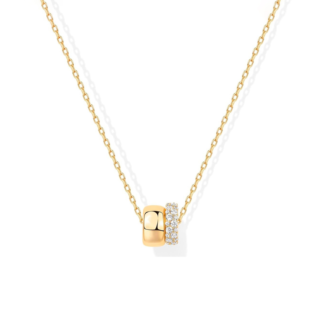 Two Rondelle Necklace