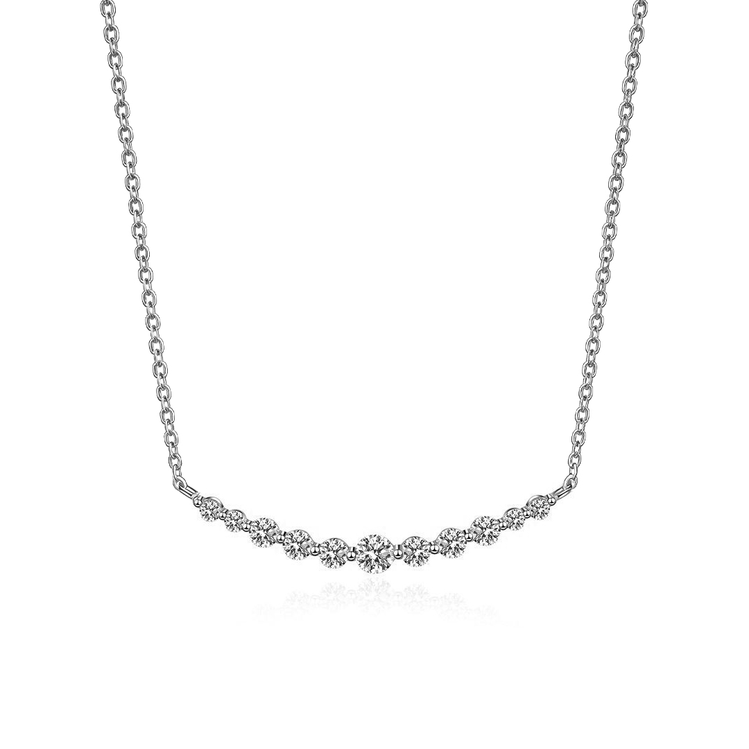 Twinkle Smile Moissanite Necklace