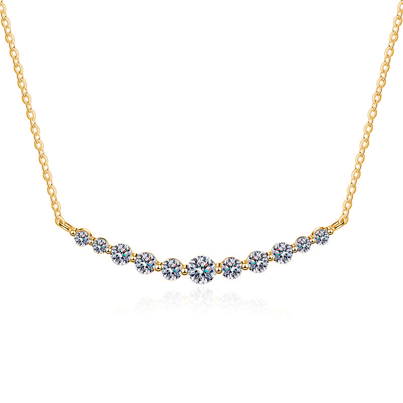 Twinkle Smile Moissanite Necklace