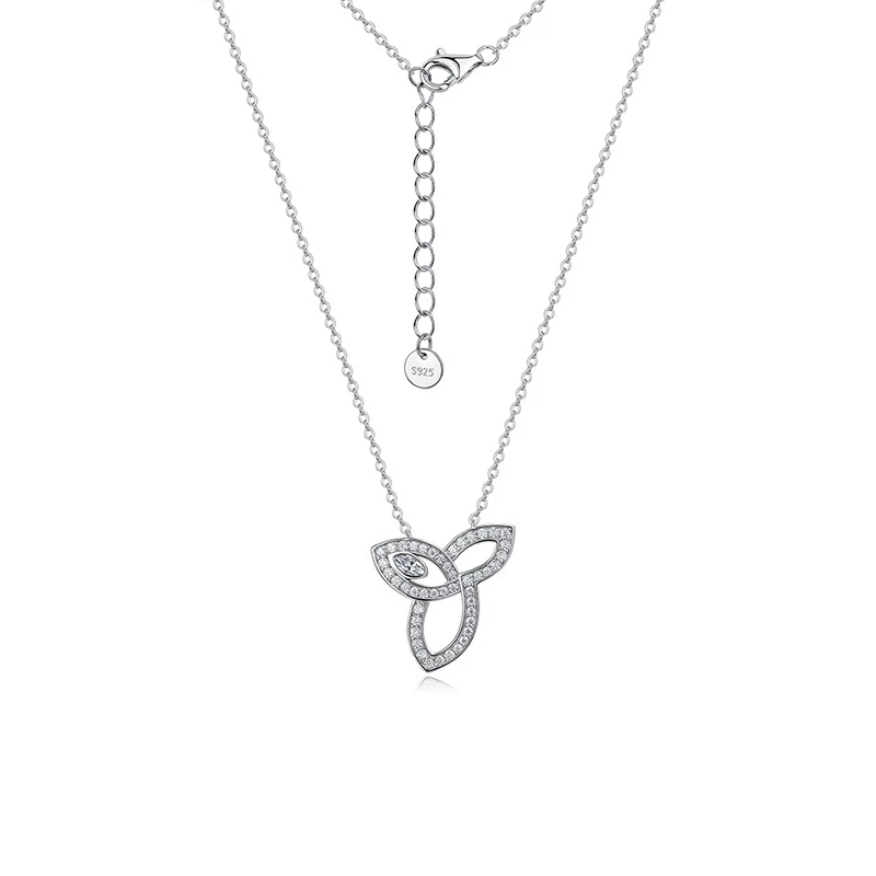 Lily Flower Moissanite Necklace