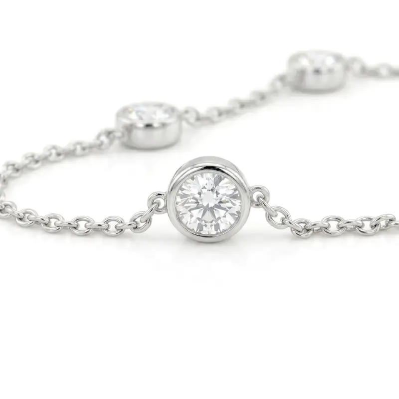 Cinq Bubbles Moissanite Necklace