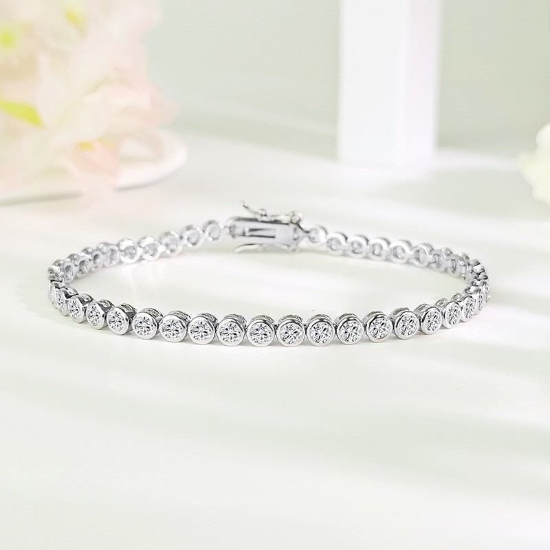 Bezel Tennis Bracelet