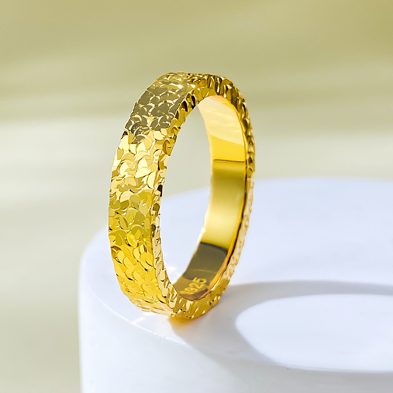 Sparkling Irregular Wedding Band