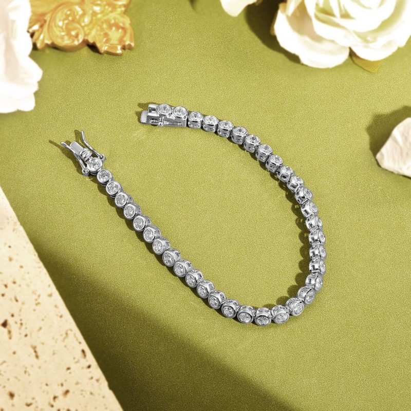 Bezel Tennis Bracelet