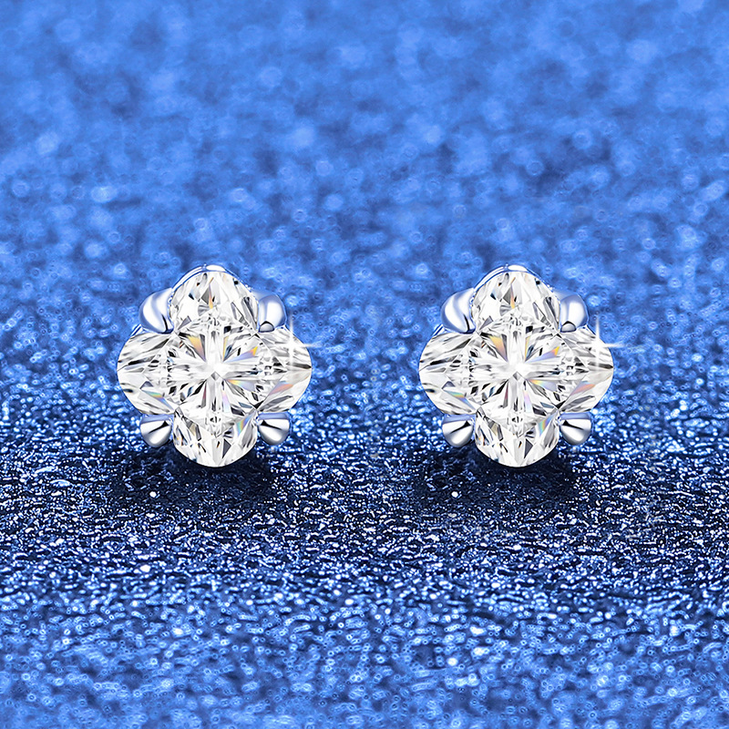 Julian Clover Moissanite Stud Earrings