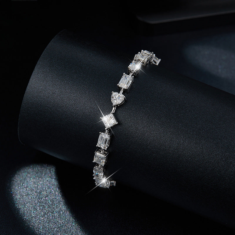 Multi-shape Moissanite Bracelet (16 ct.tw.)-VOOGME