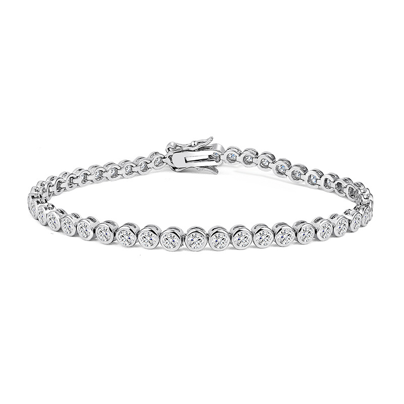 Bezel Tennis Bracelet