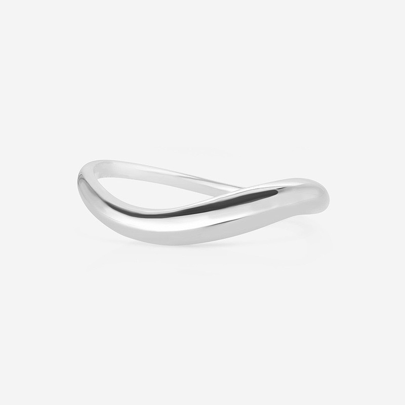 Duo Row Curved Ring