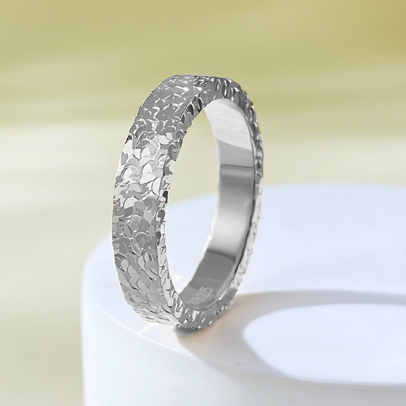 Sparkling Irregular Wedding Band