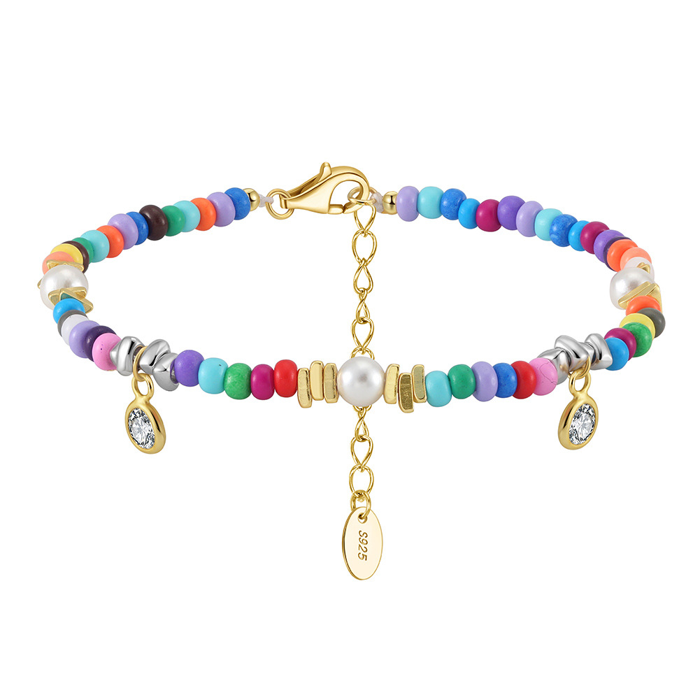 Marnie Shell Beads Stained Glass Bracelet