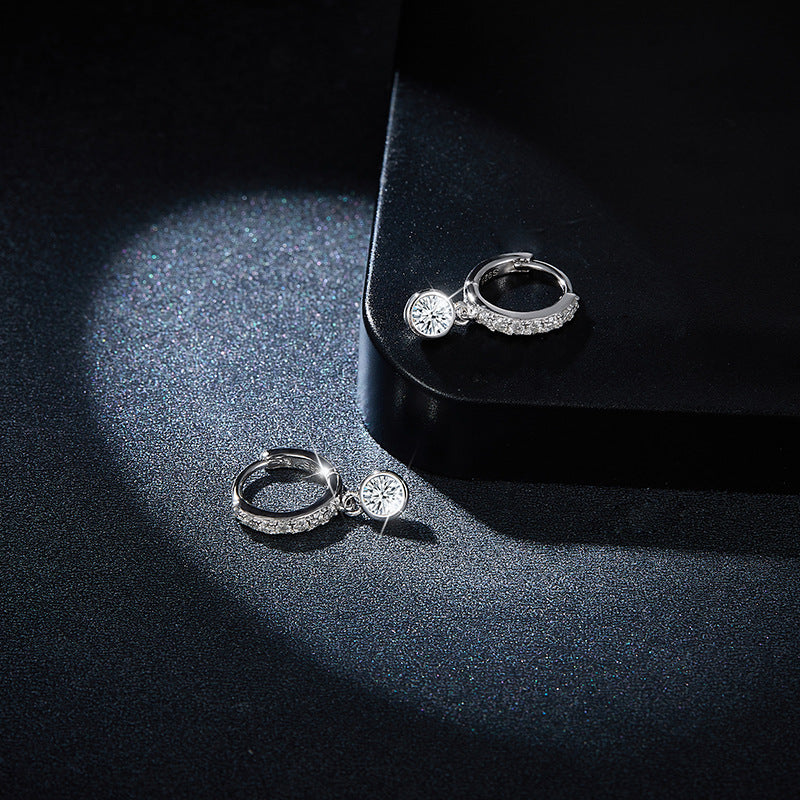 Ada Bubble Moissanite Drop Earrings-VOOGME