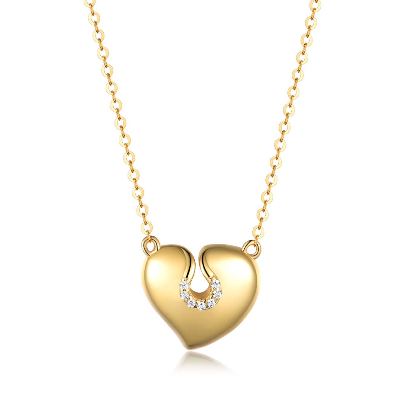 Heart Whisper Moissanite Necklace