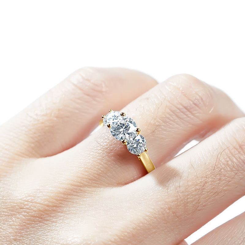 Three-Stone Moissanite Engagement Ring (2.0 ct. tw)