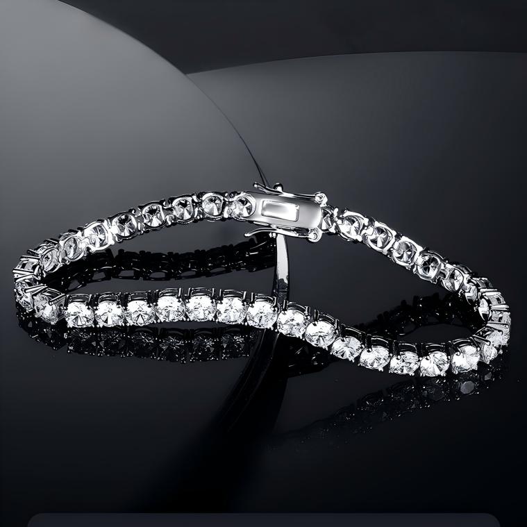 Sona Diamond Copper Tennis Bracelet (Nickel Free)