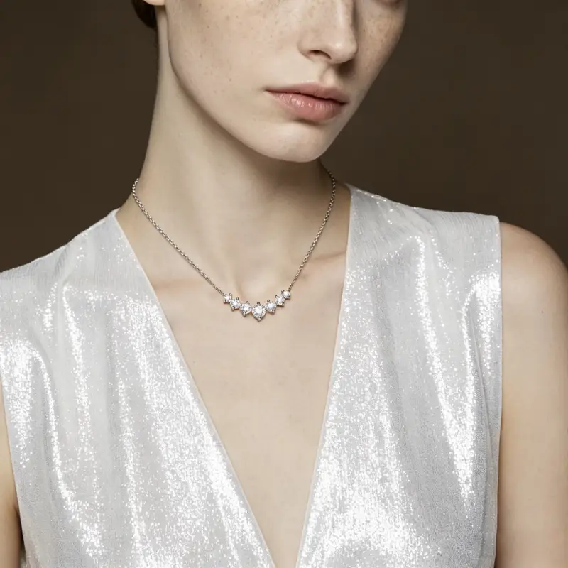 Classic Smile Moissanite Necklace