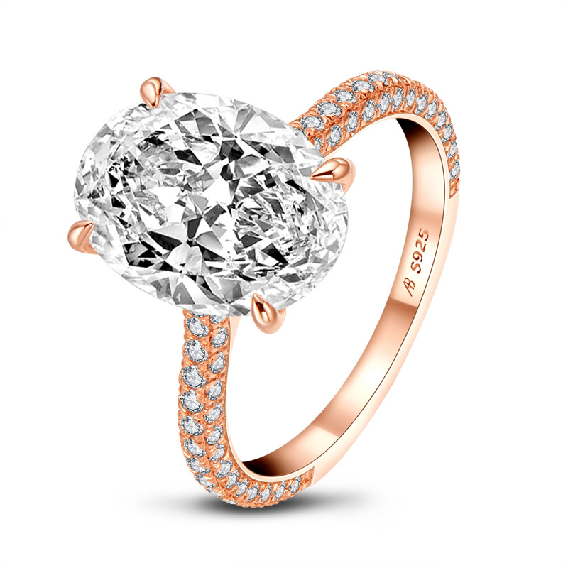 Luxury Sona Diamond Engagement Ring 5.0 ct-VOOGME