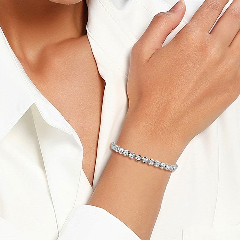 Bezel Tennis Bracelet