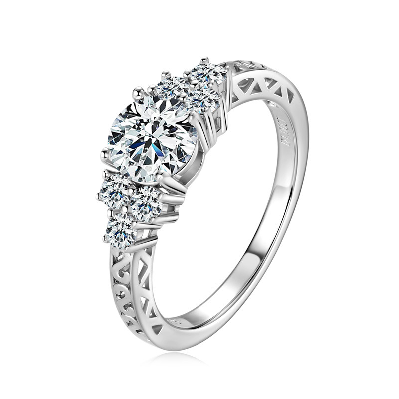 Adele Moissanite Engagement Ring-VOOGME
