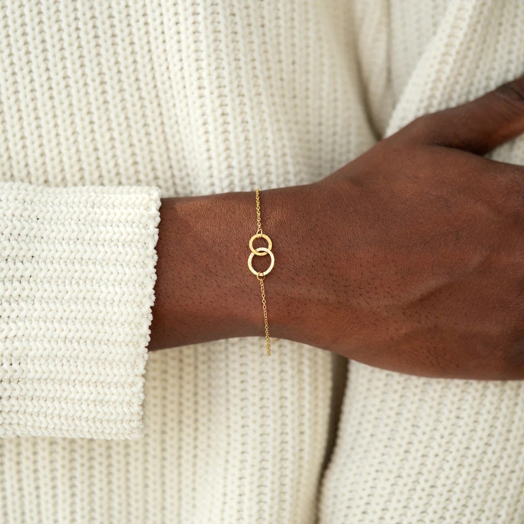 Double Infinity Sterling Silver Bracelet