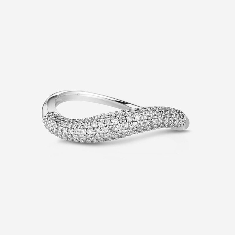 Duo Row Curved Ring