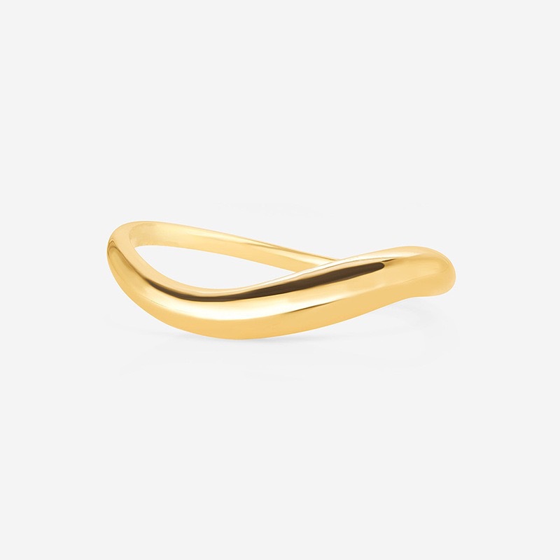 Duo Row Curved Ring