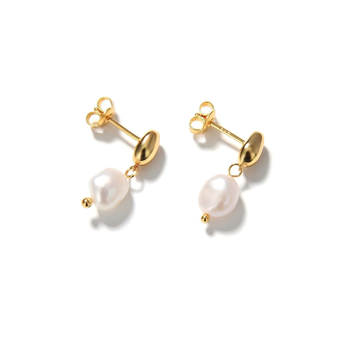 Vala Baroque Pearl Drop Earrings
